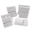 1PC Jewellery Pouch Packaging Bag Soft Velvet Gift Bracelet Necklace Earrings Rings Storage Button Velvet Bag Custom Logo