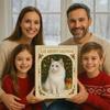 Cat Lovers Advent Calendar Christmas Countdown Calendar 2D Acrylic Cute Cat Calendar Artistic Holiday Ornament for Christmas
