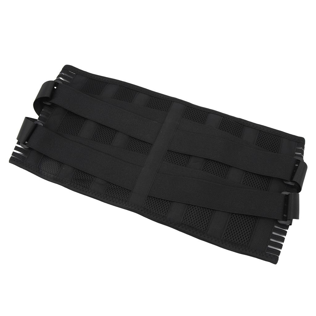 Back Braces for Lower Back Breathable Lumbar Support Belt with 6 Stays and 16 Hole Mesh for Waist Protection Men Women L