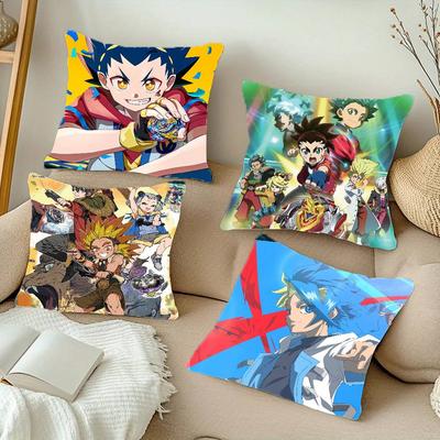 Poszewka na poduszkę Anime B-Beyblade X Wystrój domu Koc na sofę łóżko samochód Dekoracja pokoju Pomysł na prezent