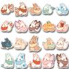 10/20/40pcs Kawaii Cartoon Rabbit Stickers Cute Creative Anime Animal Sticker Scrapbook Luggage Phone Decals Decoration Toy Gift