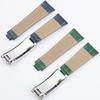 20mm Importiertes doppelseitiges echtes Leder Uhrenarmband Für Rolex Submariner DAYTONA Yacht-Master GMT Armband Armbänder