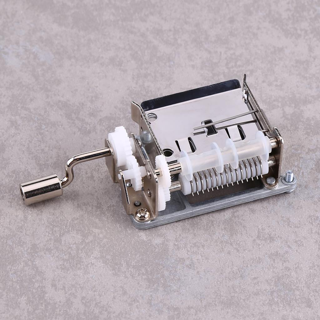 DIY Tune Hand Crank 15 Note Music Box Movement   Hole Puncher   20 Paper Tapes