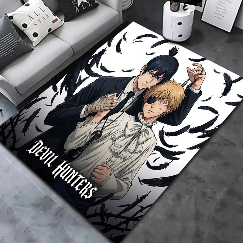 Chainsaw Man Carpet Rug For Living Room Bedroom Home Sofa Decoration Kids Play Nonslip Floor Mat