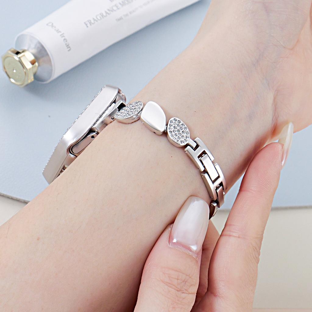 Diamond strap suitable for Apple Watch strap 40mm 44mm 38mm 45/41/ 49mm 42mm metal bracelet iWatch series se 7 6 3 5 Ultra 2 8 9