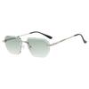 Frameless Rimless Sunglasses Square Driving Eyewear Retro Men Sunglasses  Female