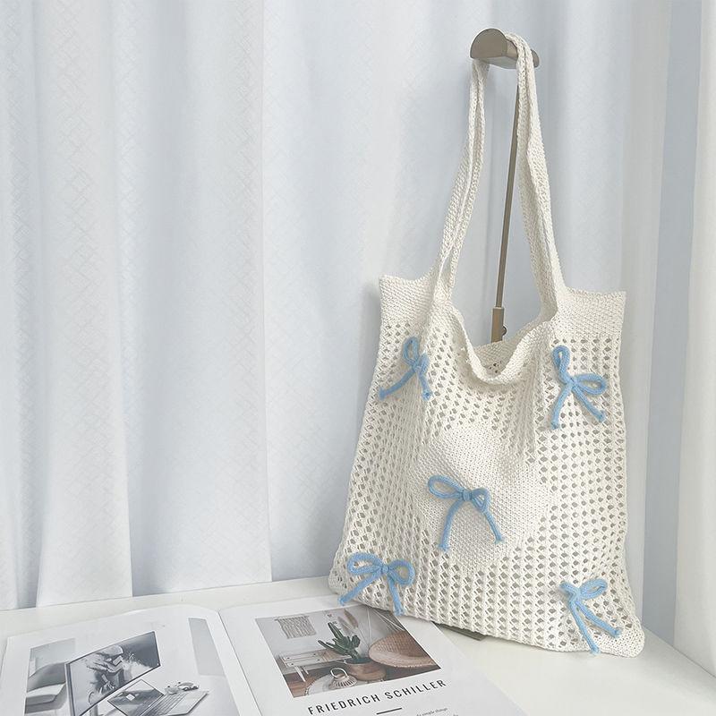 Women s woven bag new small texture fresh shoulder messenger bag fashionable women s bag