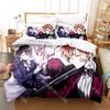 Modisches Bungo Stray Dogs Anime Bettwäsche-Set Einzelbett Twin Full Queen King Size Bettwäsche-Set Kinderzimmer Bettbezug-Sets Bettlaken-Set