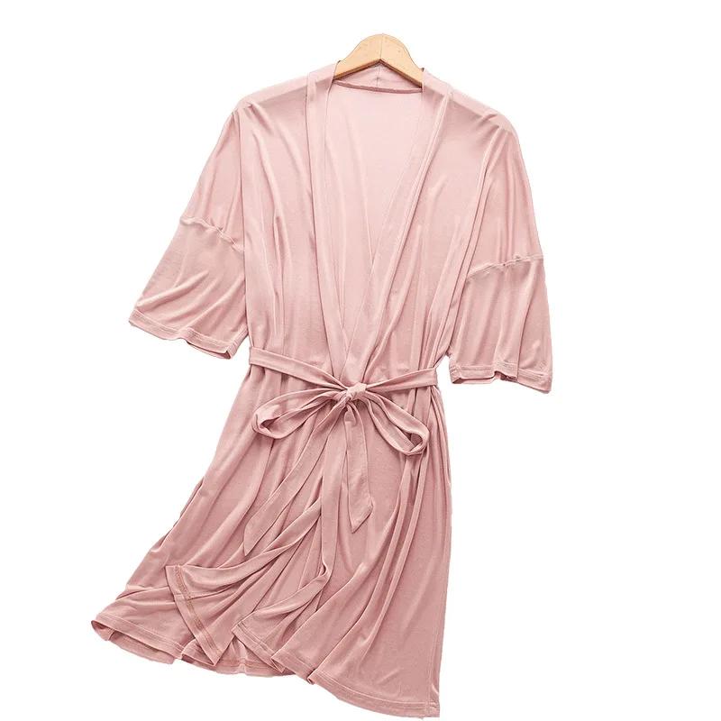 Damen-Nachthemd aus Maulbeerseide für alle Jahreszeiten, bequem, lang, V-Ausschnitt, Schnürung, Pelz, sexy Seidenpyjama für die Dame