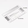 uxcell High-Precision SEC Size Estimation Chart, 8cm Cover Transparency Defect Detection Film Ruler for Measuring Diameter and Line Width