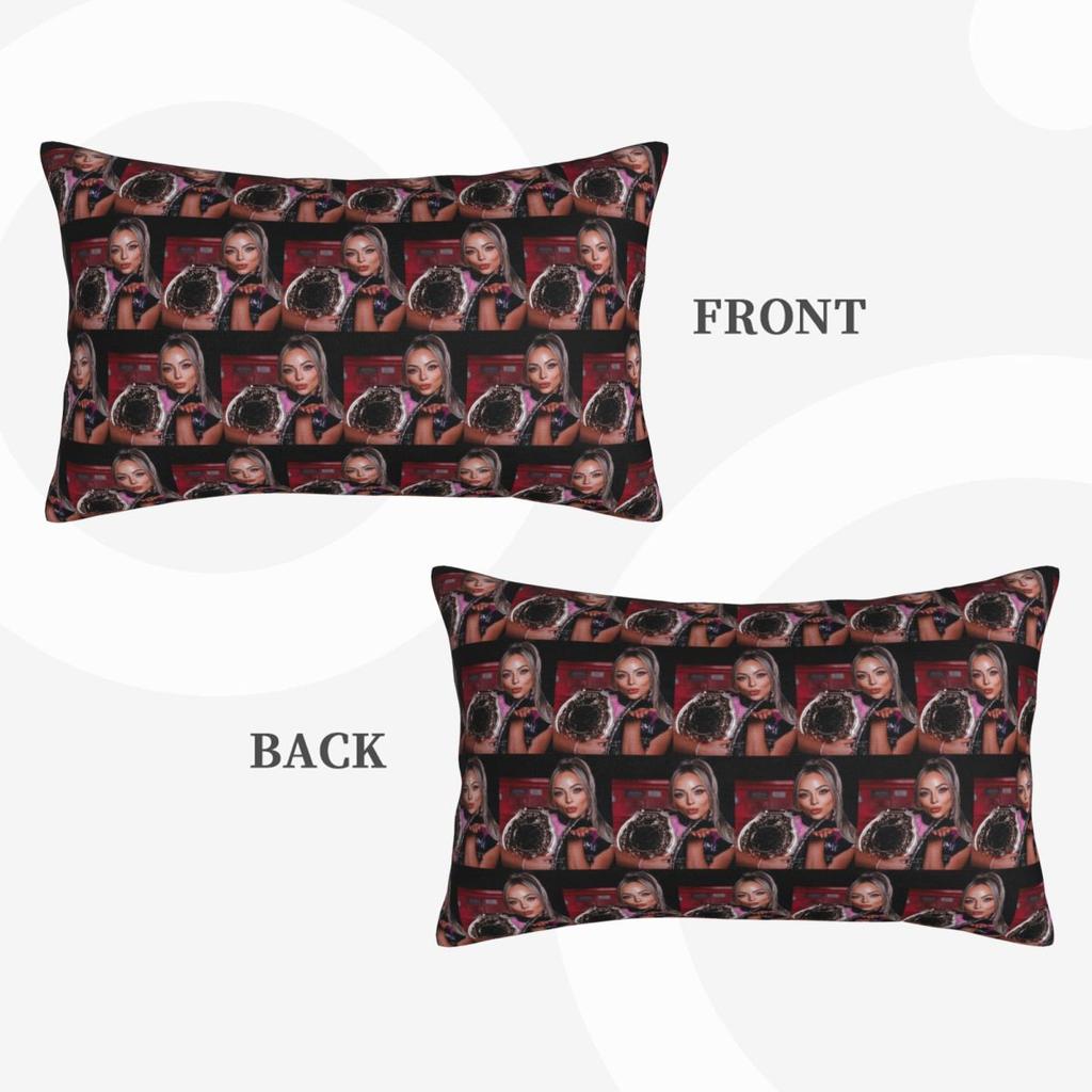 Liv Morgan Rectangle Pillowcase Cushion Cover Decorative Bedroom Bed Home Comfort Throw Pillow