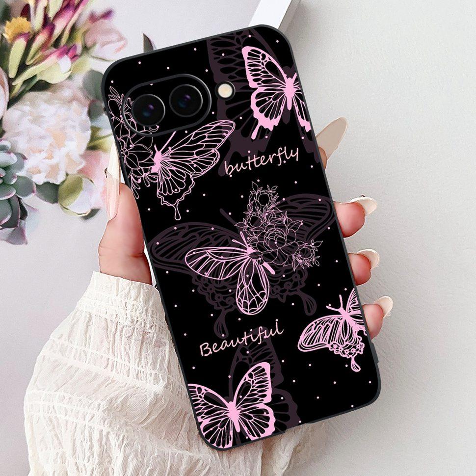 Fashion Butterfly Case For Google Pixel 9a Case 6.3" Soft Silicone TPU Phone Cases For Google Pixel 9a Pixel9a GTF7P Back Cover