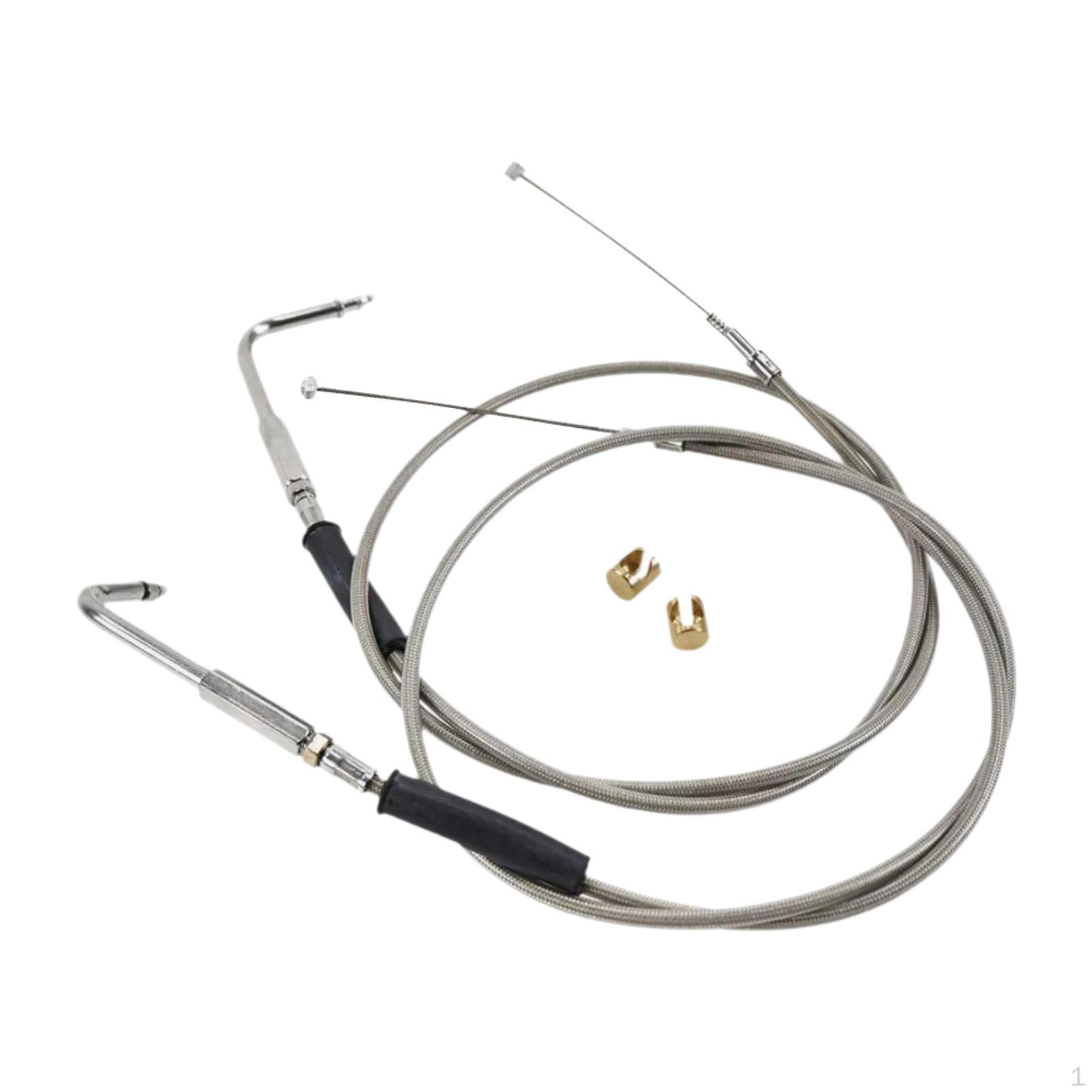 

Комплект плетеных тросов газа и холостого хода 56579-02A Легко установить Нержавеющая сталь