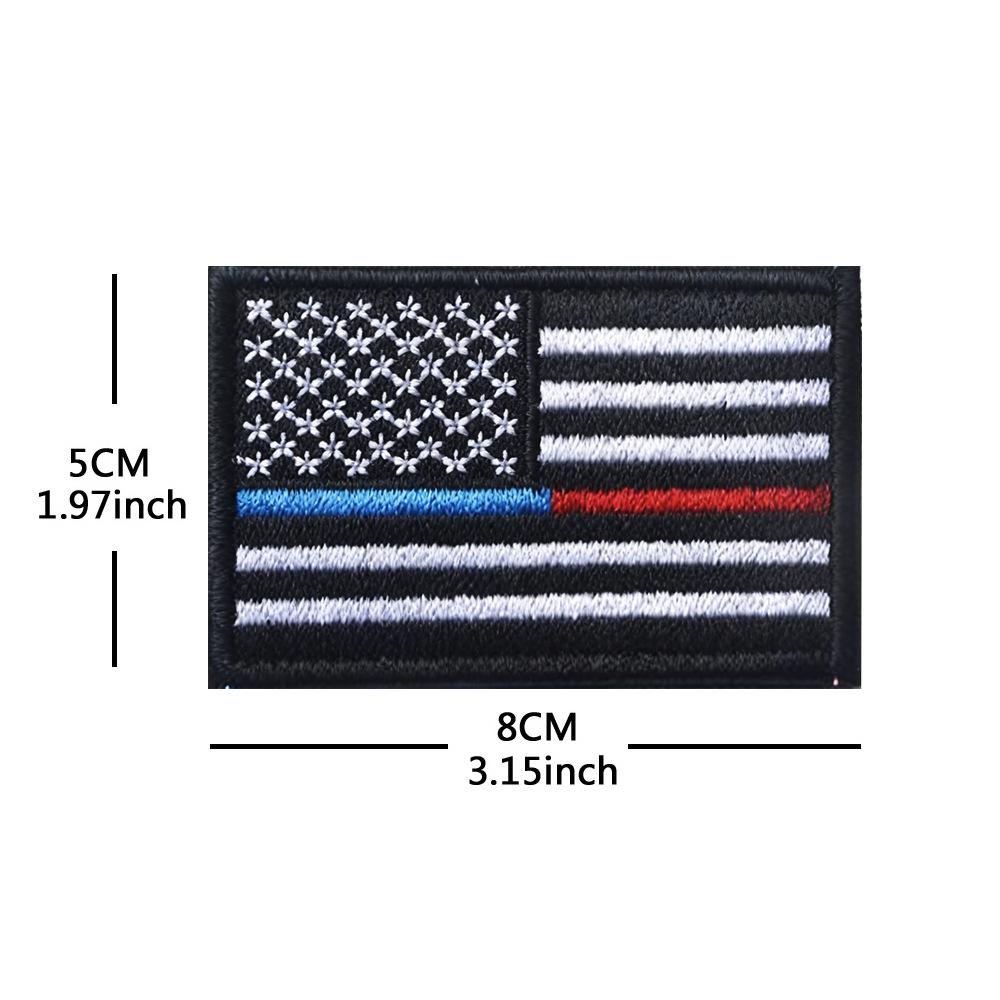 Toppa con Bracciale in Velcro Bandiera Americana - Distintivo Ricamato Star-Spangled Banner