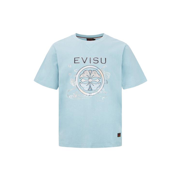EVISU T-Shirts Men's Crew Neck Moderate Straight Fit 2EAHTM2TS523XXCT