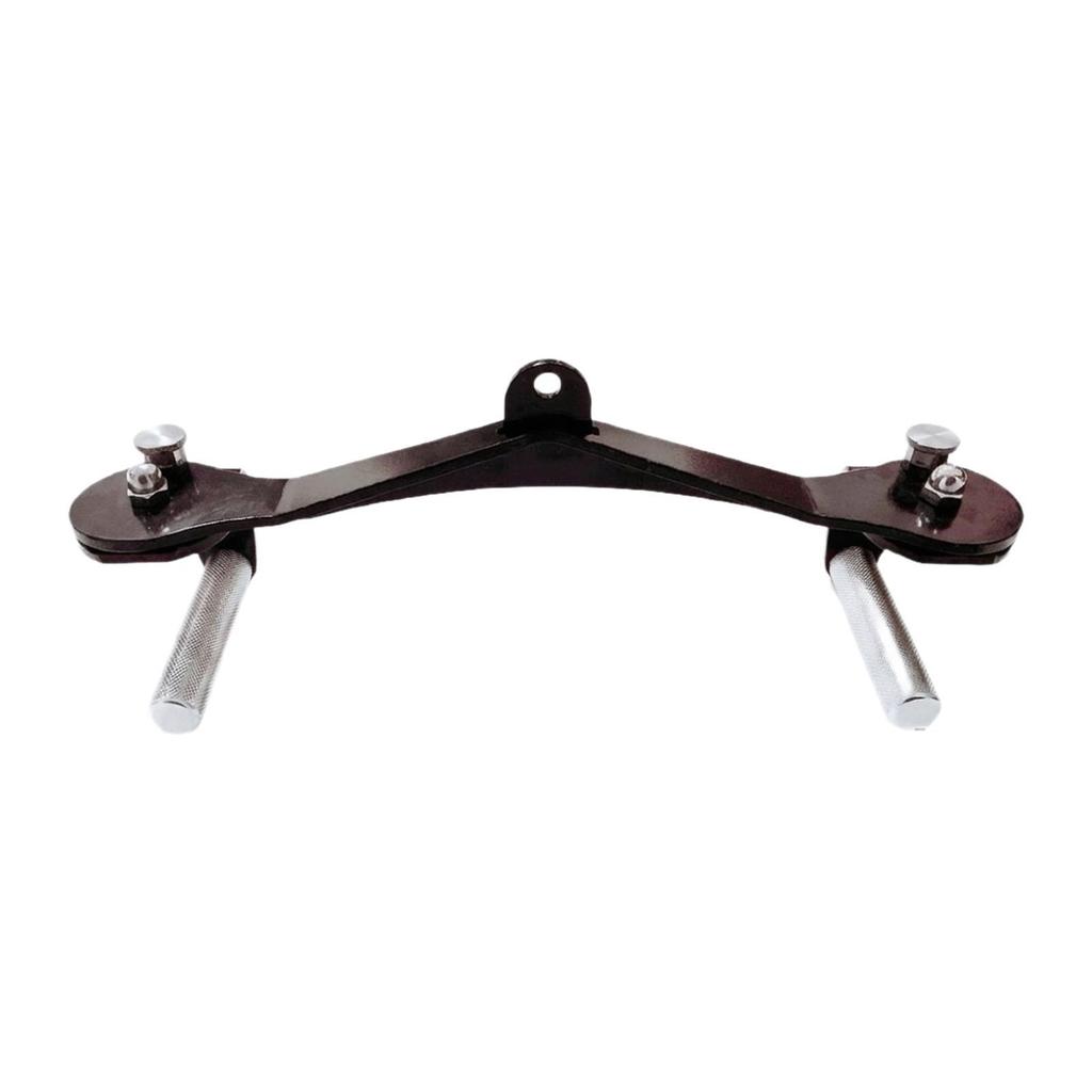 Verstellbares Fitnessstudio-Griffset, Zubehör für Latzug und Rudern, Verstärkt, Ergonomischer Griff, Kompakt