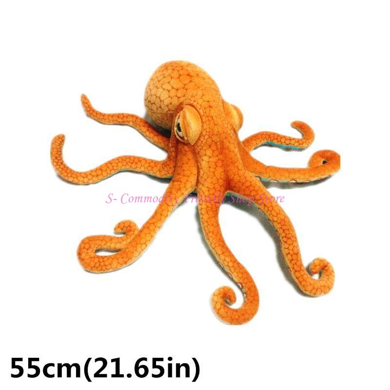 85Ae 21/31 İnç Peluş Simülasyon Ahtapot Yumuşak Zodyak Oyuncağı Oda Kanepe Dekorasyonu Devler İçin Bebek İçin Ofis Süsü Deniz Hayvanı