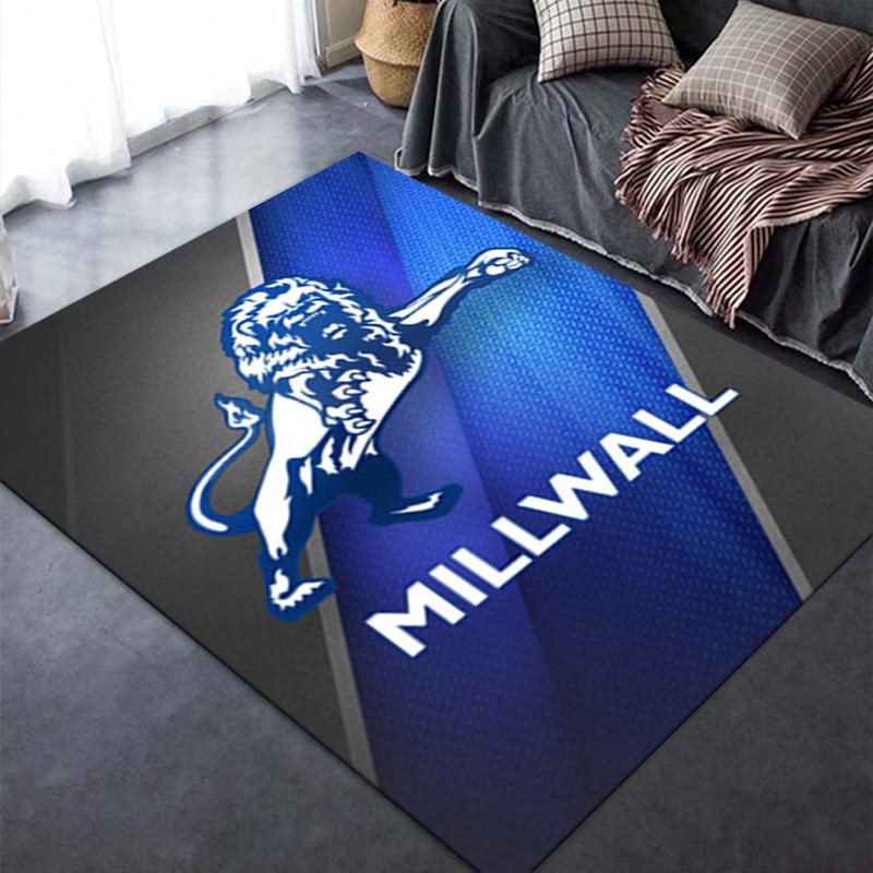 Tappeto Nuovo Millwall FC 2025 per Soggiorno Camera da Letto Casa Decorazione Divano, Tappetino Antiscivolo per Giochi Bambini