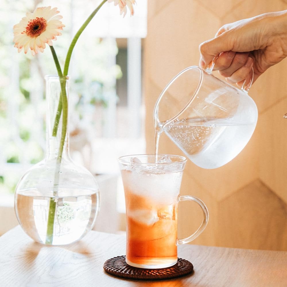 HARIO Heat-Resistant Hot Glass, 280ml, Coffee Glass, Microwave and Dishwasher Safe, Made in Japan, HGT-2T