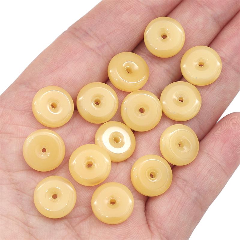 Imitation Jade Sicherheitsverschlussperlen für DIY Ohrringe, Armbänder und Halsketten