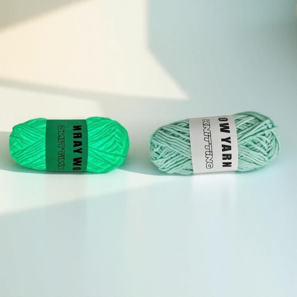 50M/2mm Knitting Yarn, Polyester Glow in the Dark, Anti-Fade, Soft for DIY Crochet, Scarves, Hats, and Shawls, for Hand Knitting