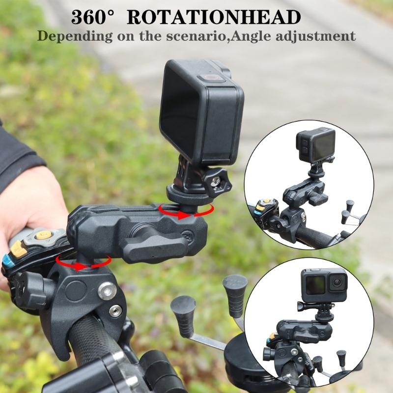 Adjustable Camera Clamp Mount for Camera Perfect for Outdoor Recording Stable Mount for Action Cameras