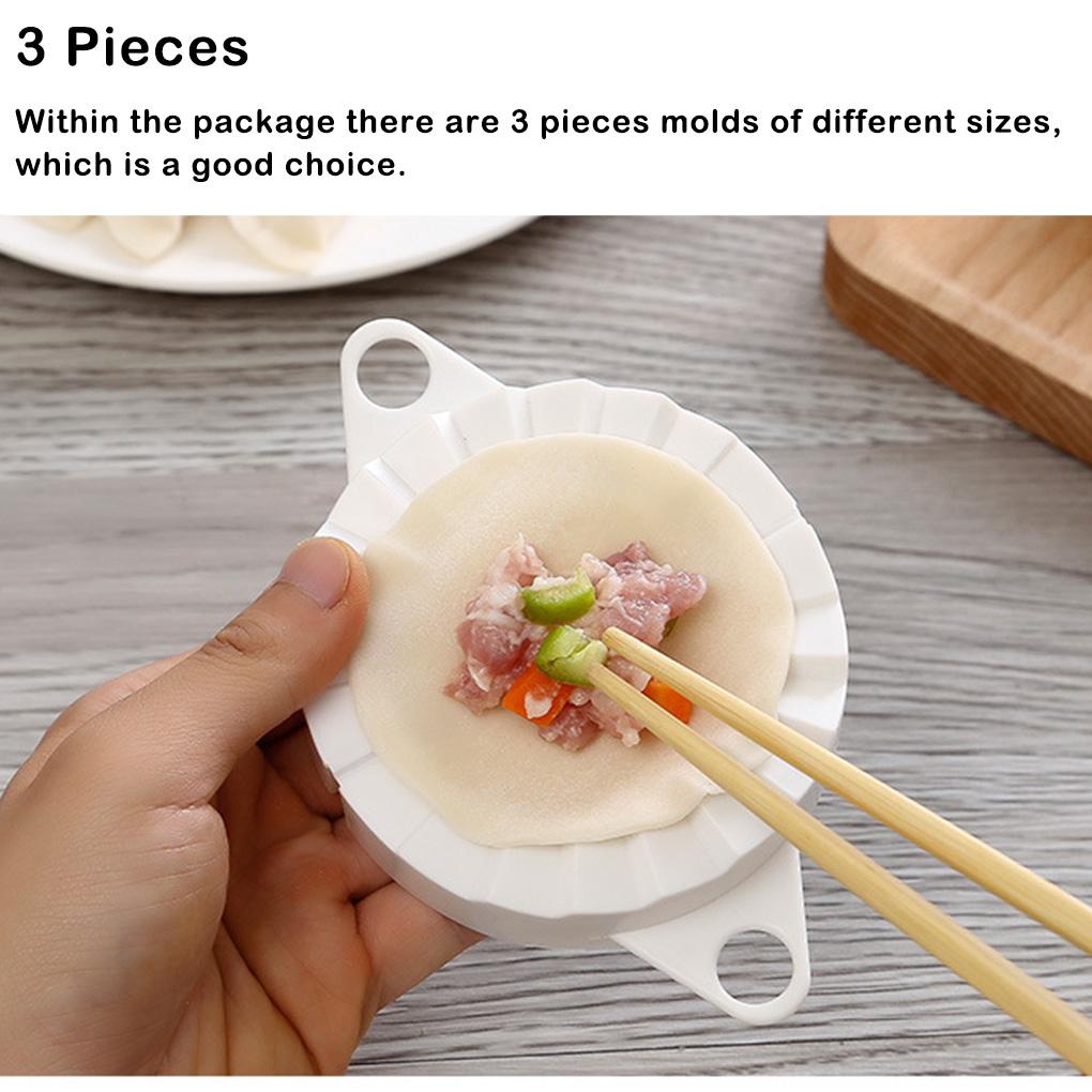 3 Pieces PP Dumpling Maker Replacement Hanging Smooth Household Kitchen Restaurant Cooking Mold Tool Accessories