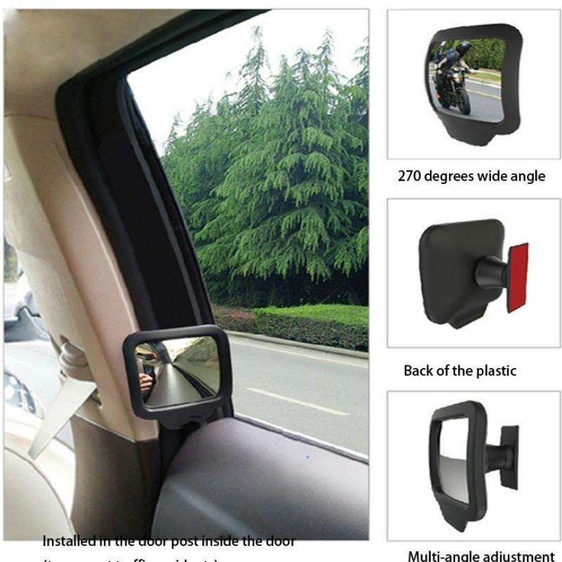 270 Degrees Wide Angle Car Rear Magnet Mirror Car Auxiliary Rearview Mirror Eliminate Blind Point for Car Safety