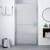 VidaXL Shower Door Shower Wall Shower Cabin Bathroom Partition House Interior Frosted Tempered Glass 91x195 146659