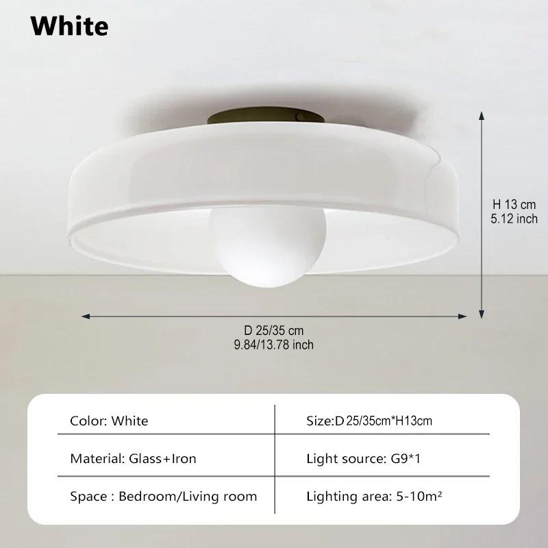 Xiaomi Nordic LED Glass Ceiling Light Simple Retro 25/35cm Multi Color G9 Bedroom Living Room Foyer Study Decorative Lighting Fixtures