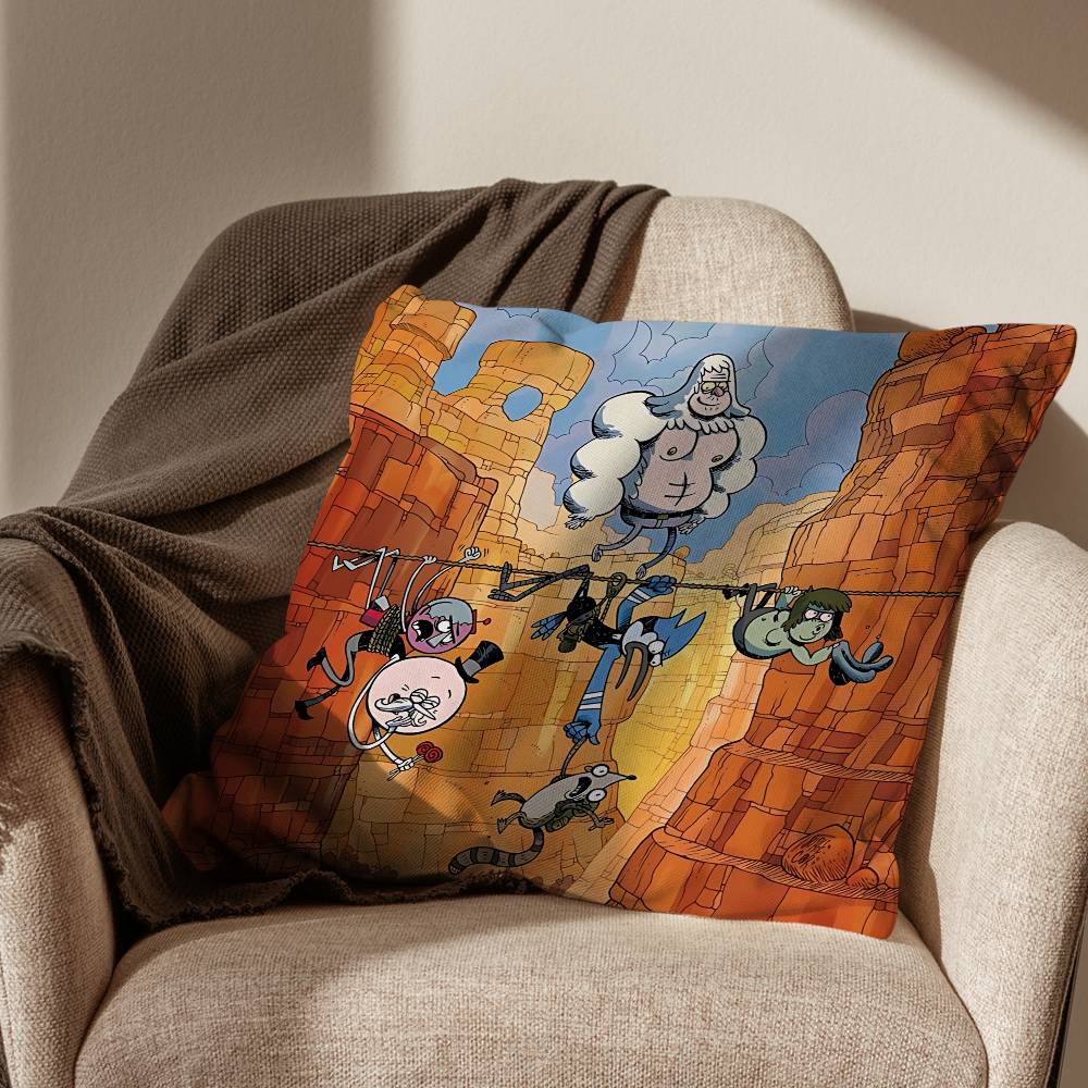 

leisure Mordecai Regular Show pillow cover living room sofa cushion cover bedroom room bed pillow cover home decoration 30x30cm