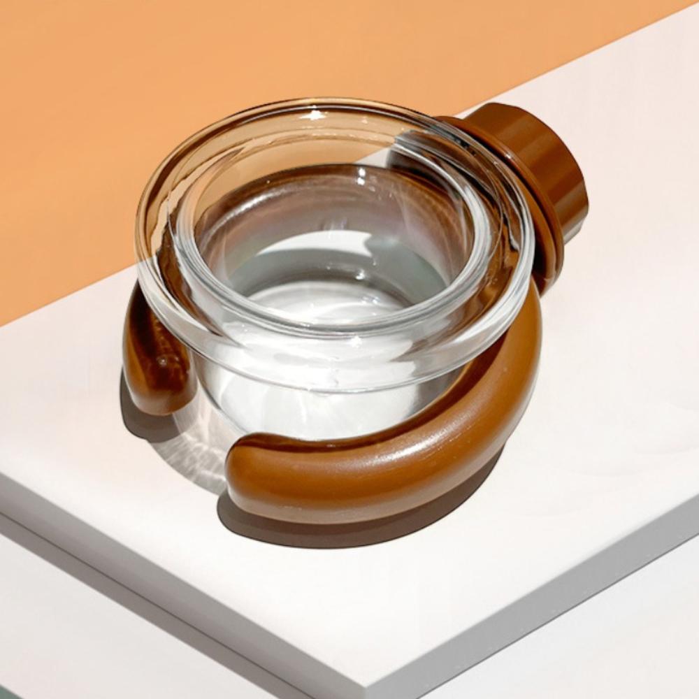 

Прозрачная кормушка для птиц из АБС-пластика, контейнер для еды, новый диспенсер для воды, товары для животных Round-Brown