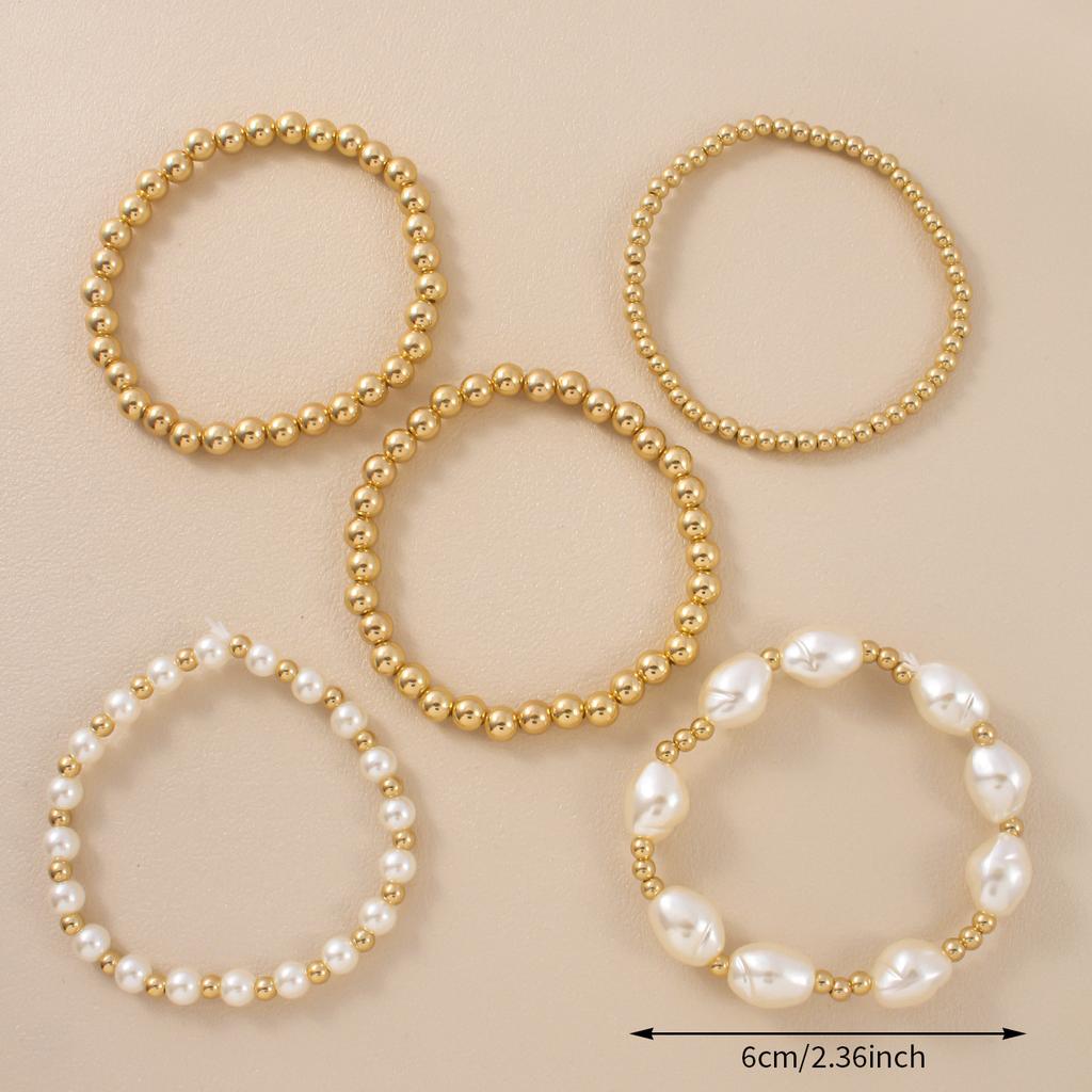 Hot-selling Pearl Set Bracelet Rice Beads Beaded Simple Personality Hand-woven Fashion Bracelet