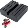 Jack Pad - AIMOONSA - 75x75x25 Mm - Slotted U-shape - Rubber (polyisoprene) - Slip Resistant