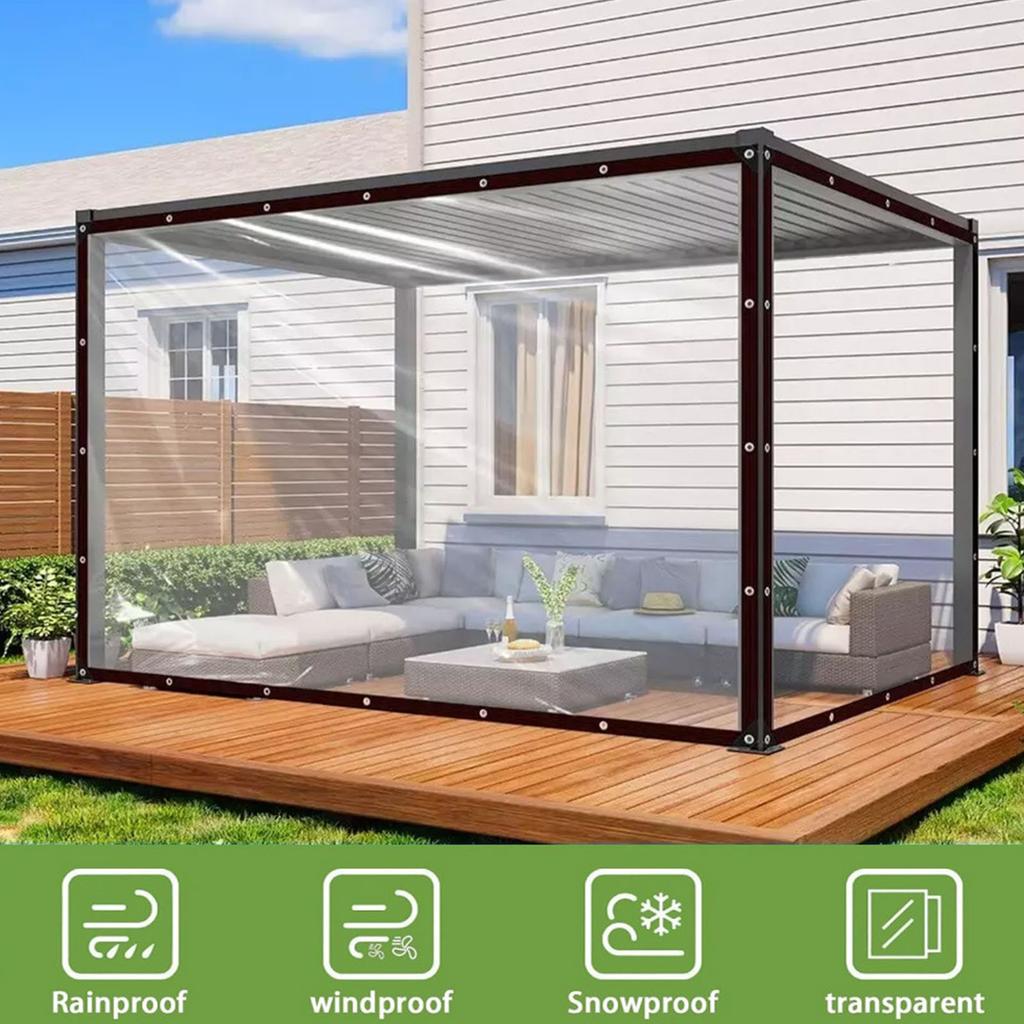 Tear Resistant Plastic Sheeting With Rustproof Grommets Tear Resistant Waterproofing Solution Suitable For Home Gardens