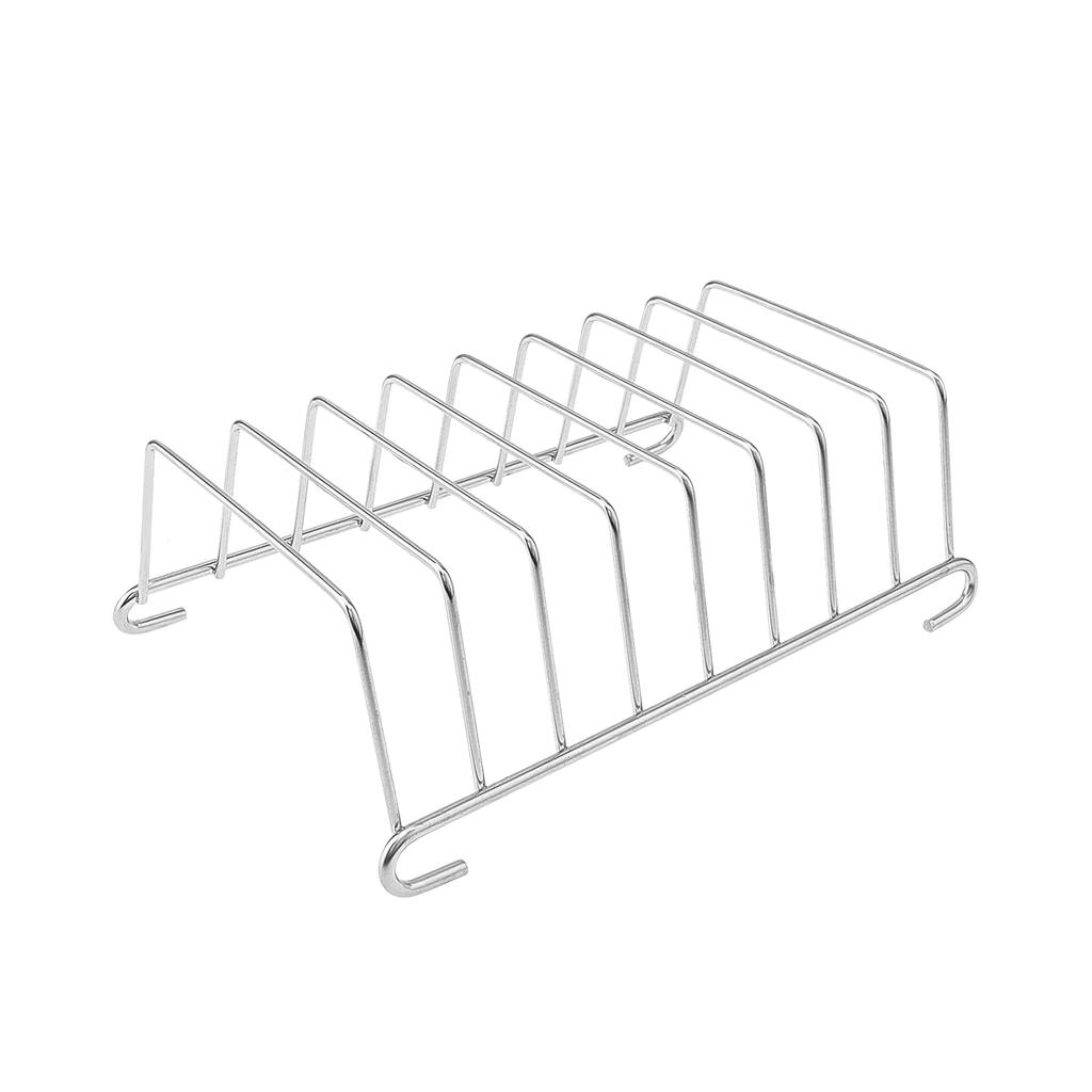 Stainless Steel 3pcs 6 Inch Multipurpose Layer Rack Skewers Included Heavy Duty Reusable Air Fryer Mounting Bracket Toast Rack Cooking Space Saving