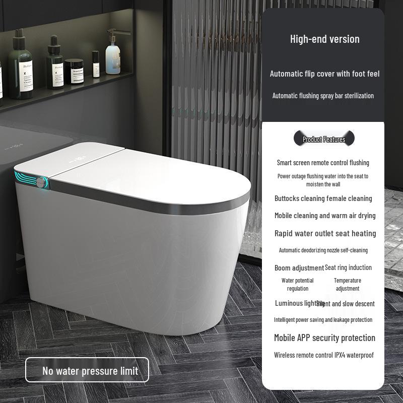 Nest Chi Smart Toilet: Household Automatic Flip Lid, Instant Heating, Sterilization, No Water Pressure Limit.