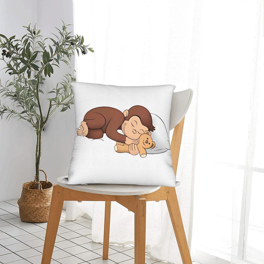 Pillow Cover Cartoon Monkey C-Curiouss Georges Morden Pillow Case For Sofa Home Decor Pillowcases