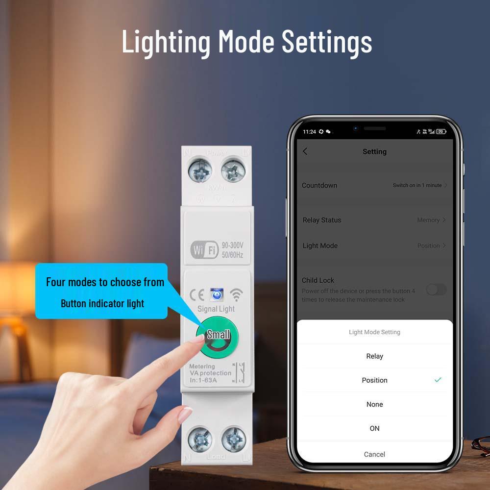 Tuya Smart WiFi Circuit Breaker with Remote & Voice Control