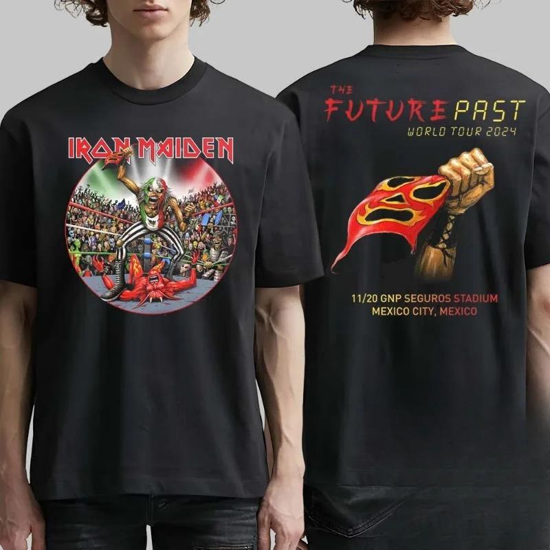 

Heavy metal band motorcycle T-shirts for men and women short-sleeved fashion top casual brand retro hip-hop summer pure cotton S