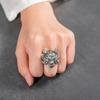 Inele elegante cu cap de dragon zodiacal: Bijuterii cu indexul deschis, personalizate, inspirate din stilul retro