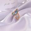 Europäischer & Amerikanischer Stil Kreative Kupfer Diamant Schmetterlingsringe für Damen - Zeigefinger Design