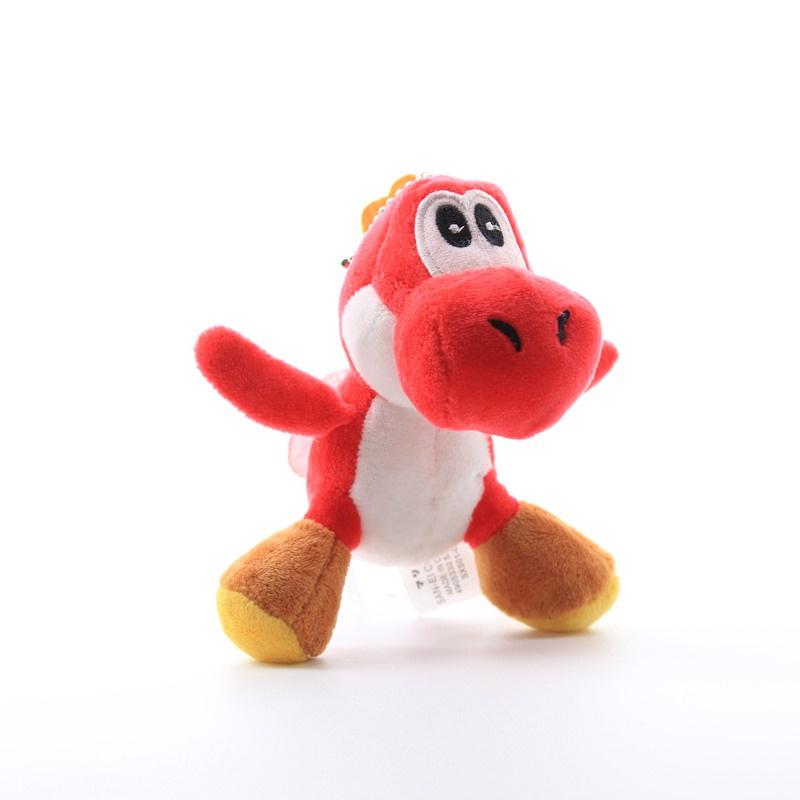 Porte-clés Peluche Yoshi Vert Super Mario Bros Jouet en Peluche Doux Pour Collectionneurs