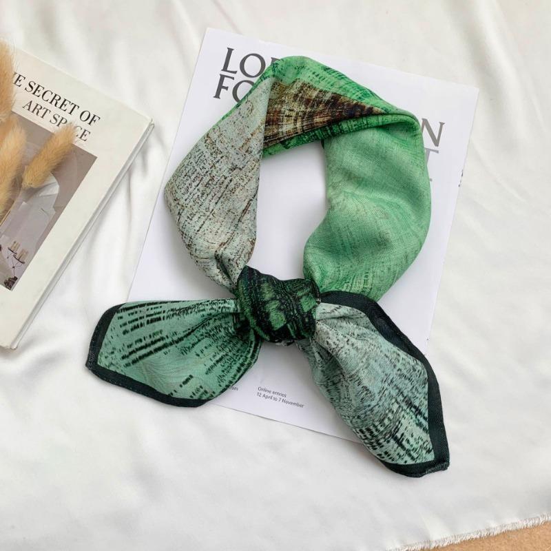 

Квадратный шарф новый шейный платок шарф маленькая шаль дорожная сумка головной платок универсальный цветок кешью шелковый шарф