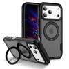 3IN1 Shockproof Armor Phone Case For iPhone 17 Air 16/E 15 14 13 12 11 Pro Max Plus 360° Metal Magnetic Holder Translucent Cover