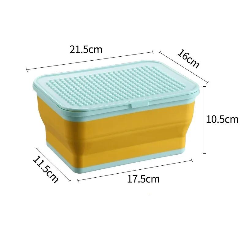 Building Block Storage Box Folding Toy Holder Large Capacity Plastic Jigsaw Puzzle Storage Container Kidroom Kid Toy Organizer