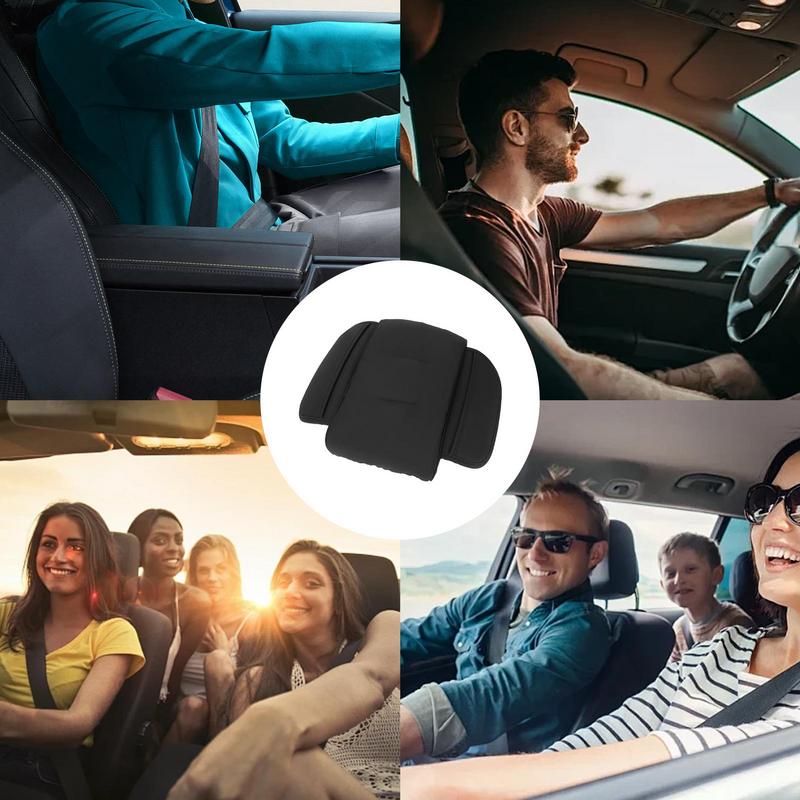 Car Armrest Cushion Center Console Artificial Leather Cushion Pad With Memory Foam Waterproof Elbow Rest With Side Storage