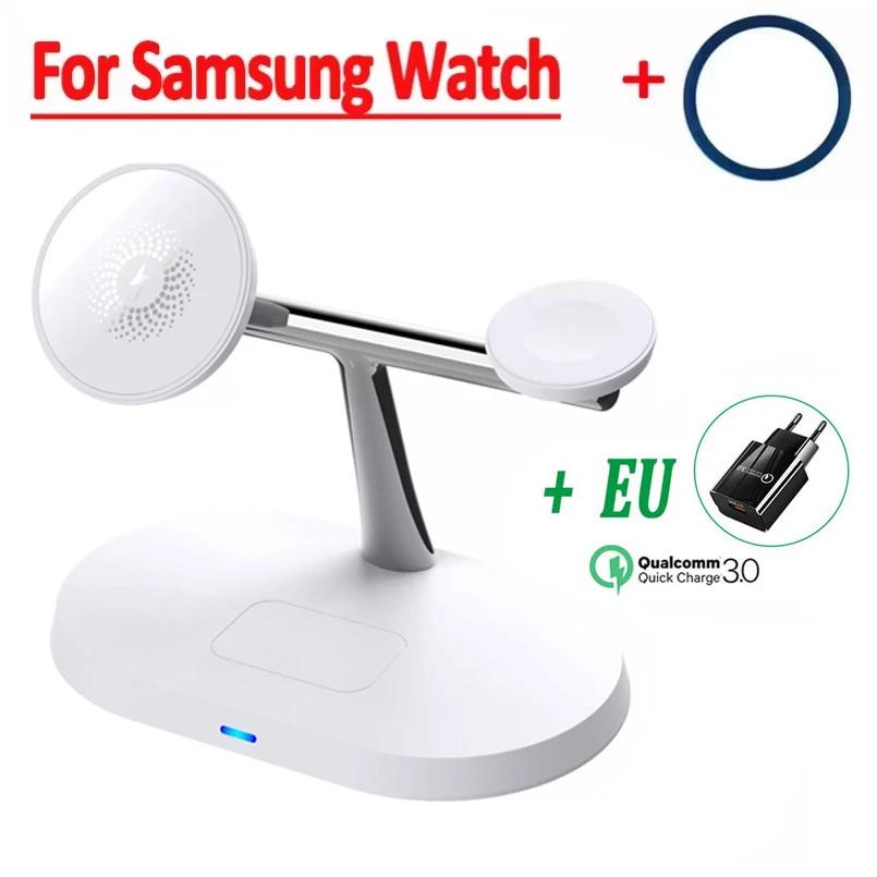 

3 в 1 Магнитное беспроводное зарядное устройство 30 Вт Сверхбыстрая зарядная станция для Samsung Galaxy S25 S24 Watch 7 6 5 4 3 2 Active 1 2 Earbuds