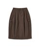 Hilliment Women'S Cargo Balloon Skirt (Brown)
