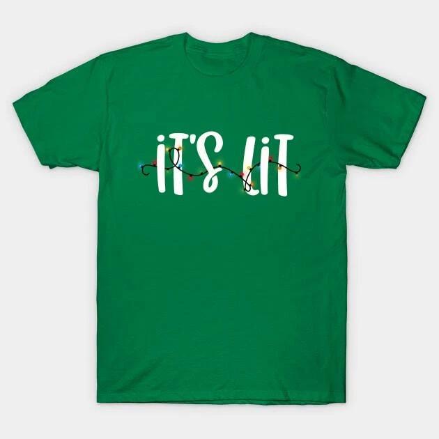It s Lit Christmas Holiday Lights Made in Australia T-Shirt 4XL